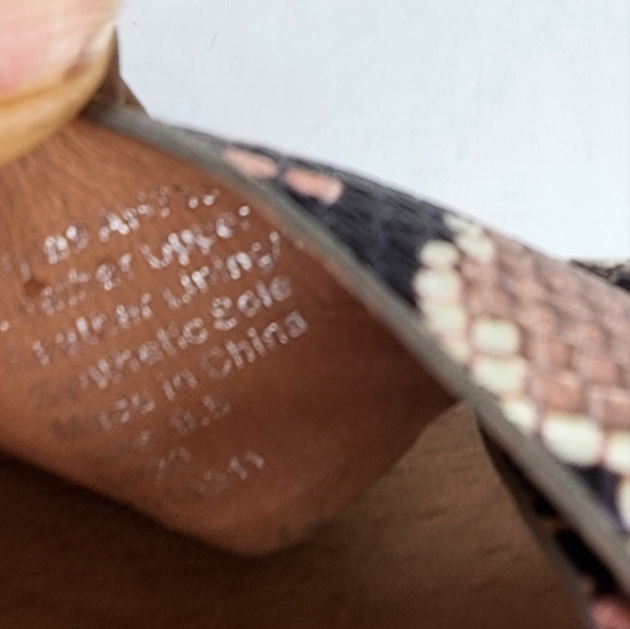 🌸 Madewell | Chuncky Snakeskin Sandals, 9.5 - Picture 4 of 9